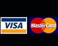 We Accept Visa and Mastercard